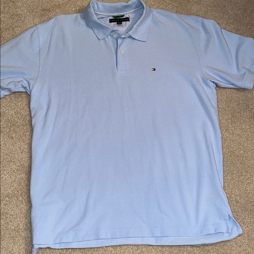 Tommy Hilfiger Pale Blue Short-Sleeve Polo